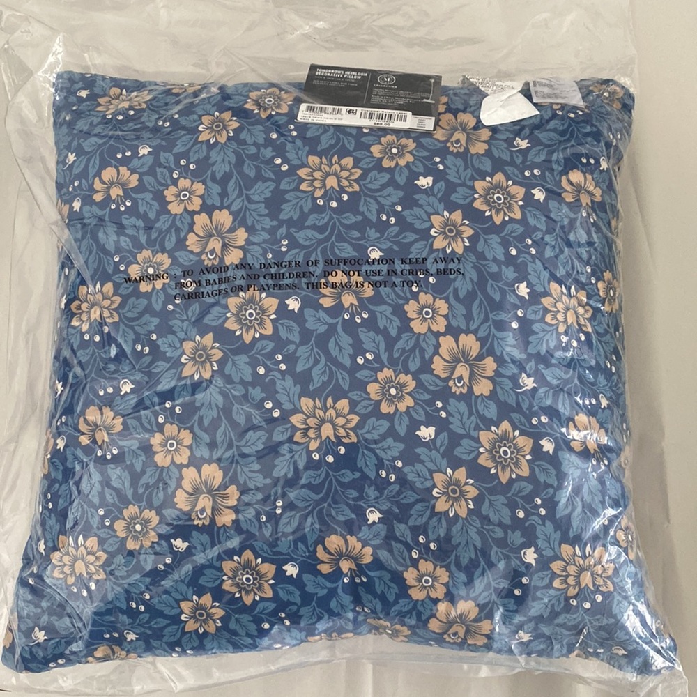 Home Decor Floral Patchwork Tomorrows Heirloom Pillow Martha Stewart For Macy’s - Picture 2 of 4